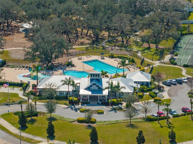 13105 Fruitville Way, Riverview, FL 33579 - drone / aerial view of a pool