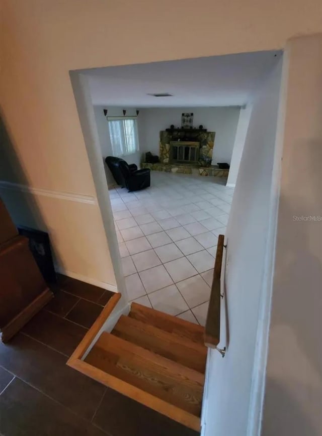 2014 Nancy Ave, Lutz, FL 33548 - stairs featuring tile patterned flooring
