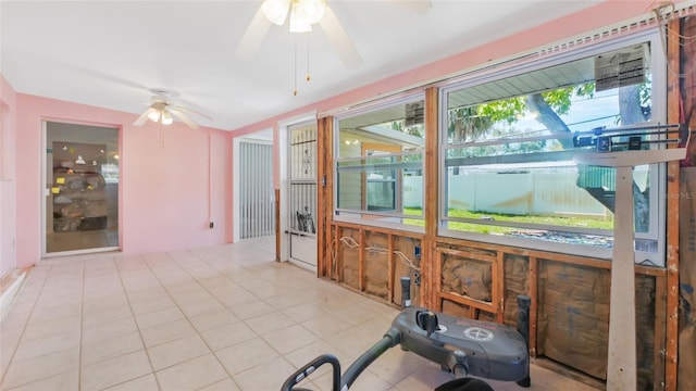 4720 Coronado Way S, Gulfport, FL 33711 - sunroom with a ceiling fan