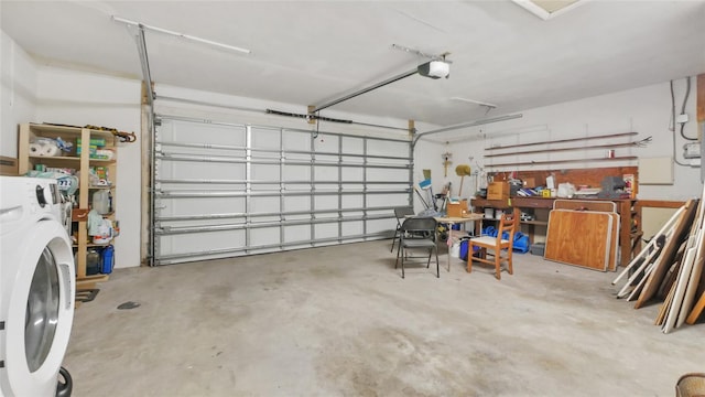 4720 Coronado Way S, Gulfport, FL 33711 - garage featuring washer / clothes dryer and a garage door opener