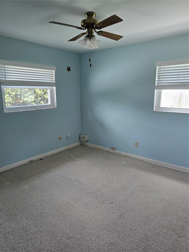 534 N Larry Cir, Brandon, FL 33511 - carpeted spare room featuring plenty of natural light and a ceiling fan