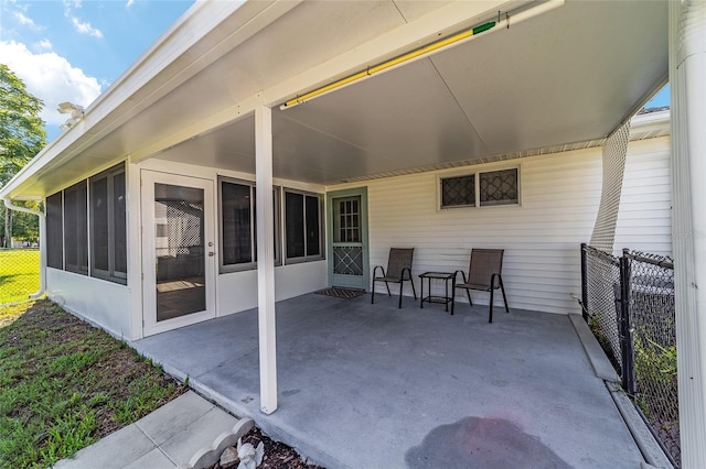 8851 SW 116th Street Rd, Ocala, FL 34481 - view of patio with a sunroom