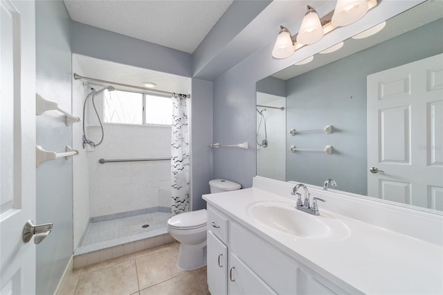 8851 SW 116th Street Rd, Ocala, FL 34481 - full bathroom featuring tiled shower, vanity, and tile patterned floors