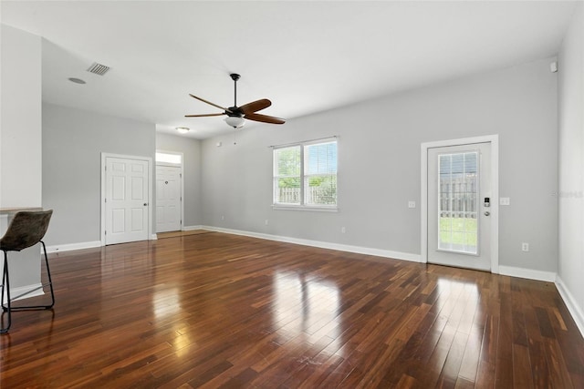 16609 NW 166th Dr, Alachua, FL 32615 - spare room featuring ceiling fan and wood finished floors