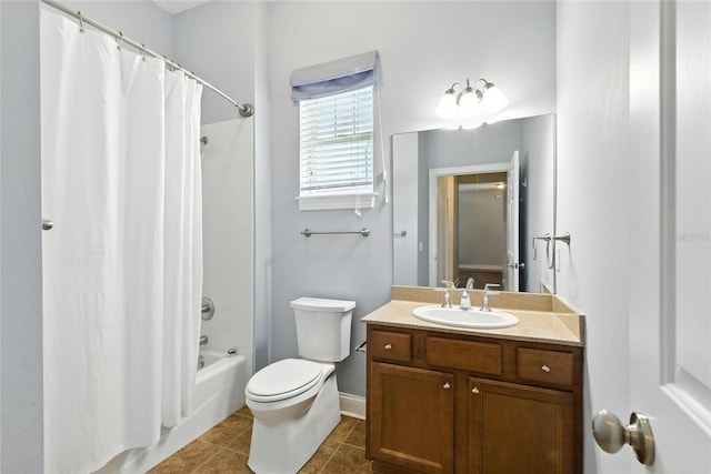 16609 NW 166th Dr, Alachua, FL 32615 - full bath featuring vanity, shower / bath combo, and tile patterned flooring