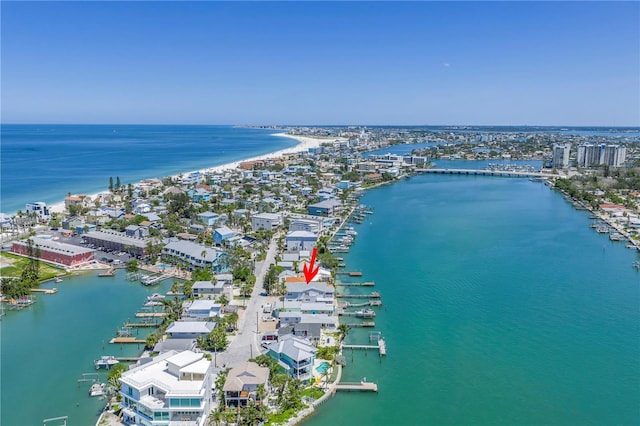 340 Bay Plz, Treasure Island, FL 33706 - bird's eye view of a nearby body of water
