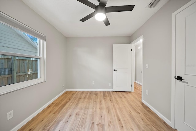 4639 Cabbage Palm Dr, Valrico, FL 33596 - unfurnished bedroom featuring light wood-style flooring and ceiling fan