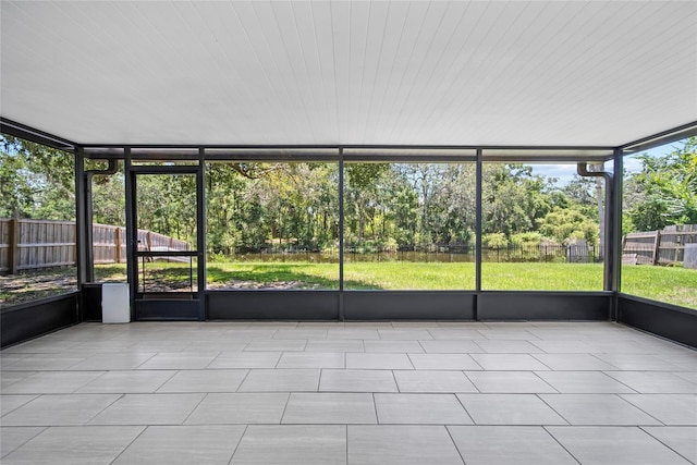 4639 Cabbage Palm Dr, Valrico, FL 33596 - unfurnished sunroom featuring view of scattered trees