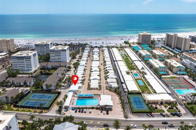 6020 Midnight Pass Rd Unit 49, Sarasota, FL 34242 - drone / aerial view of expansive coastline