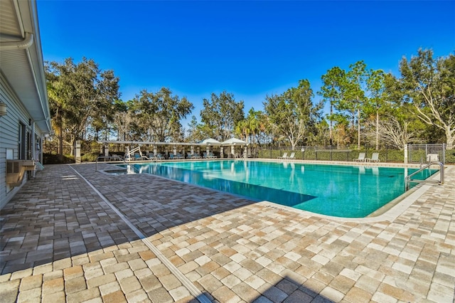 4119 Autumn Amber Dr, Spring Hill, FL 34609 - community pool featuring a patio