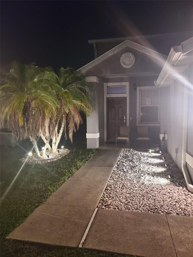 10109 36th Ct E, Parrish, FL 34219 - view of exterior entry at night