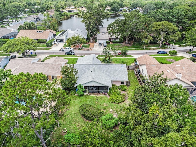 3335 Foxridge Cir, Tampa, FL 33618 - aerial perspective of suburban area with a nearby body of water