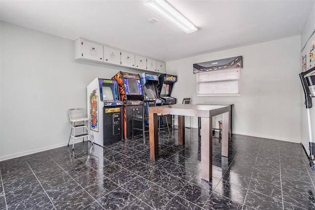 1810 Orange Hill Dr, Brandon, FL 33510 - office with baseboards and marble look tiles