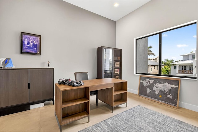 131 Forest Hills Dr, Redington Shores, FL 33708 - office featuring baseboards
