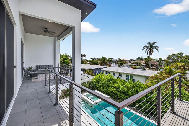 131 Forest Hills Dr, Redington Shores, FL 33708 - balcony featuring ceiling fan