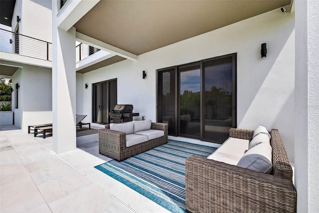 131 Forest Hills Dr, Redington Shores, FL 33708 - patio / terrace featuring outdoor lounge area, a patio, and area for grilling