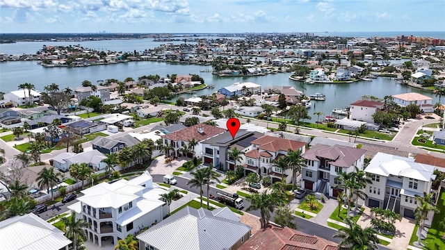131 Forest Hills Dr, Redington Shores, FL 33708 - aerial perspective of suburban area with a nearby body of water
