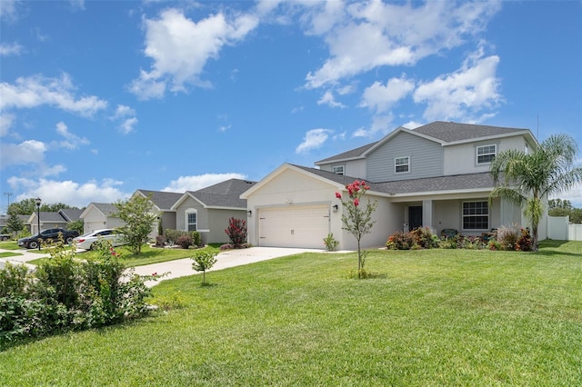 1518 Louise Ave, Auburndale, FL 33823 - traditional-style home featuring an attached garage, driveway, stucco siding, and roof with shingles