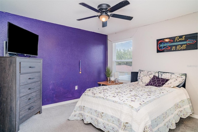 1518 Louise Ave, Auburndale, FL 33823 - carpeted bedroom featuring baseboards and a ceiling fan