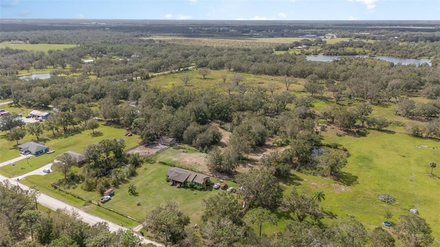 2410 Thornton Rd, Zolfo Springs, FL 33890 - aerial view of property and surrounding area with a large body of water