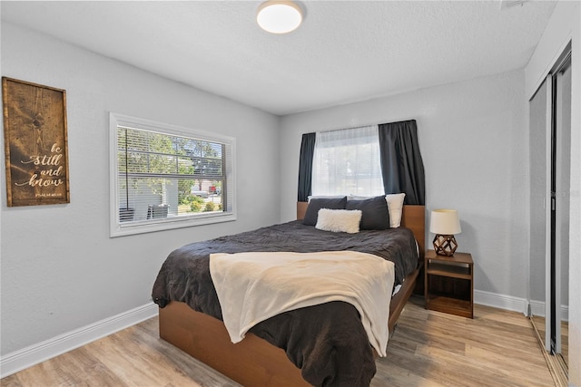 4460 67th St N, Saint Petersburg, FL 33709 - bedroom with light wood-style flooring and a closet