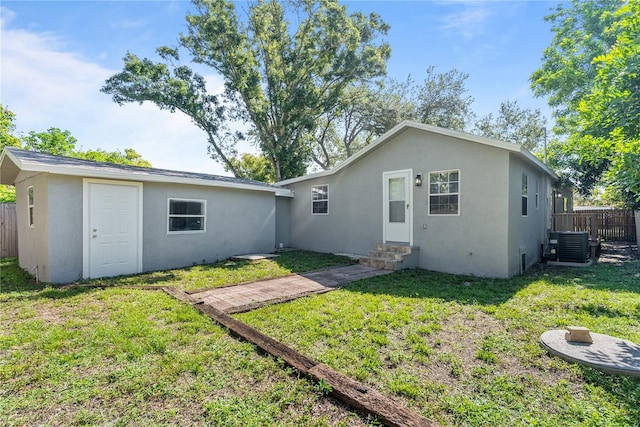 4460 67th St N, Saint Petersburg, FL 33709 - rear view of property featuring entry steps and stucco siding