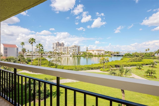 7893 Sailboat Key Blvd S Unit 304, South Pasadena, FL 33707 - balcony featuring a water view