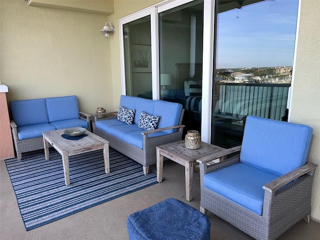 706 Bayway Blvd Unit 502, Clearwater Beach, FL 33767 - view of patio featuring an outdoor hangout area