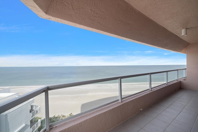 1340 Gulf Blvd Unit 12A, Clearwater Beach, FL 33767 - balcony featuring view of water and beach