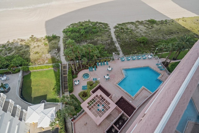 1340 Gulf Blvd Unit 12A, Clearwater Beach, FL 33767 - aerial view of a pool area