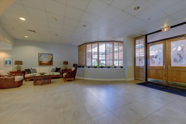 1340 Gulf Blvd Unit 12A, Clearwater Beach, FL 33767 - lobby with a drop ceiling