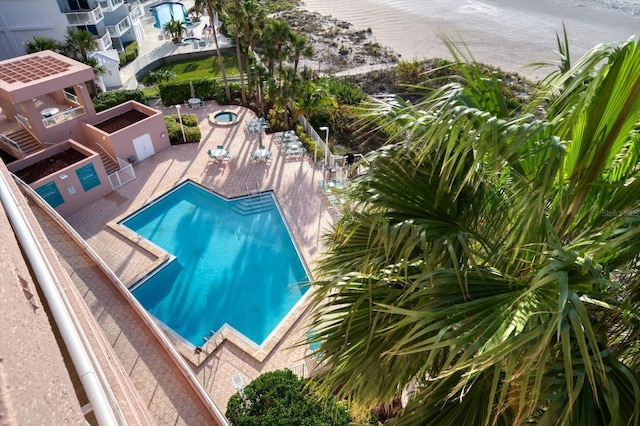 1340 Gulf Blvd Unit 12A, Clearwater Beach, FL 33767 - community pool featuring a patio area
