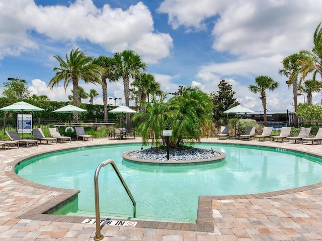 5317 Rushmere Ct, Palmetto, FL 34221 - community pool with a patio
