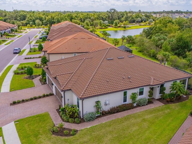 5317 Rushmere Ct, Palmetto, FL 34221 - view from above of property featuring a nearby body of water and a tree filled landscape