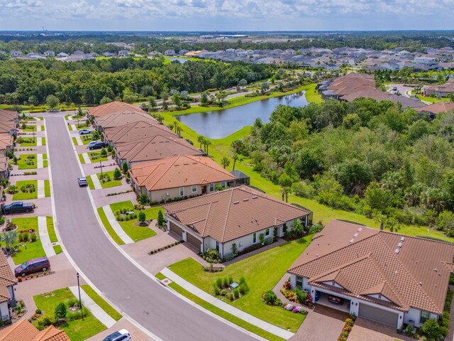5317 Rushmere Ct, Palmetto, FL 34221 - aerial view of residential area featuring a large body of water