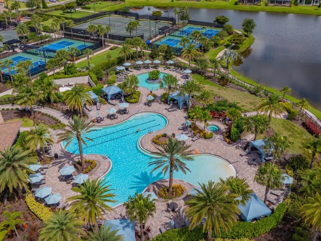 5317 Rushmere Ct, Palmetto, FL 34221 - view of pool featuring a water view