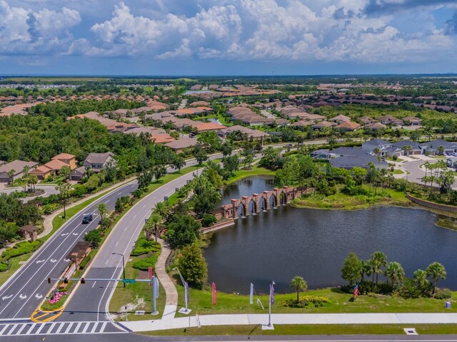 5317 Rushmere Ct, Palmetto, FL 34221 - aerial view of residential area with a nearby body of water