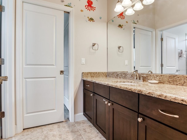 3503 Graycliff Ln, Brandon, FL 33511 - bathroom with vanity and tile patterned flooring