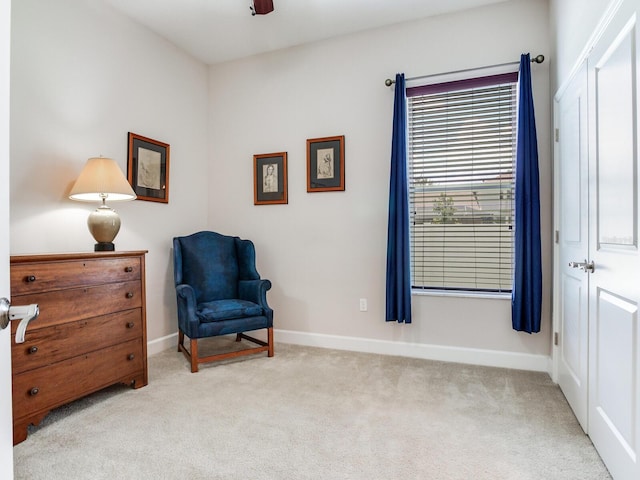 3503 Graycliff Ln, Brandon, FL 33511 - living area with carpet flooring and ceiling fan