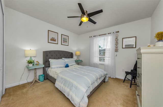2119 Broadway View Ave, Brandon, FL 33510 - bedroom with light colored carpet and ceiling fan