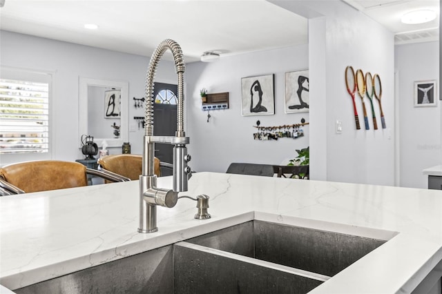 1406 Nebraska Ave, Palm Harbor, FL 34683 - kitchen view of light stone countertops