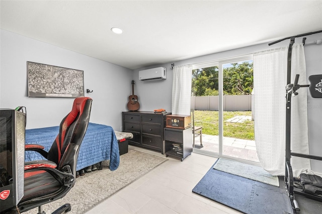 1406 Nebraska Ave, Palm Harbor, FL 34683 - office space featuring an AC wall unit and recessed lighting