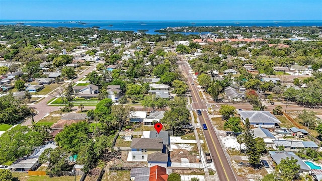 1406 Nebraska Ave, Palm Harbor, FL 34683 - aerial perspective of suburban area with a nearby body of water