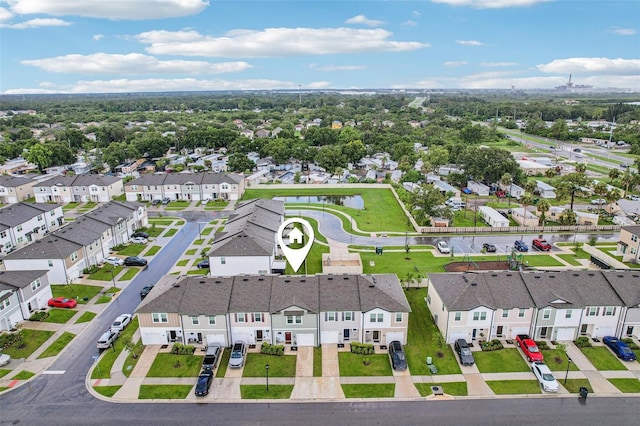 6235 Bucket Ct, Gibsonton, FL 33534 - aerial perspective of suburban area with a large body of water
