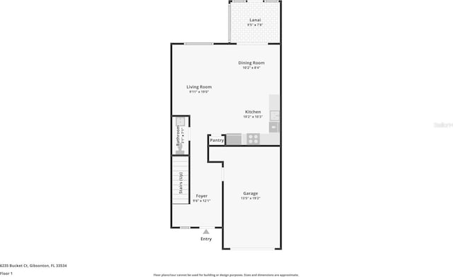 6235 Bucket Ct, Gibsonton, FL 33534 - view of property floor plan