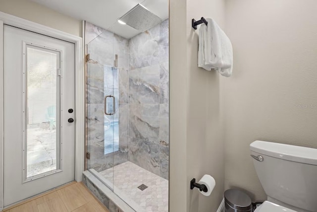 201 S St, Palm Harbor, FL 34683 - full bathroom featuring a shower stall and toilet