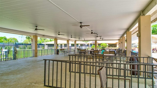 900 Maclaren Dr N Unit D, Palm Harbor, FL 34684 - view of patio / terrace with a ceiling fan