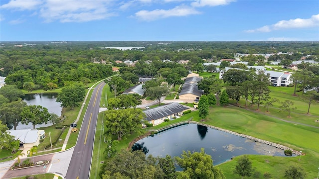 900 Maclaren Dr N Unit D, Palm Harbor, FL 34684 - aerial view of property and surrounding area with a large body of water and a golf course