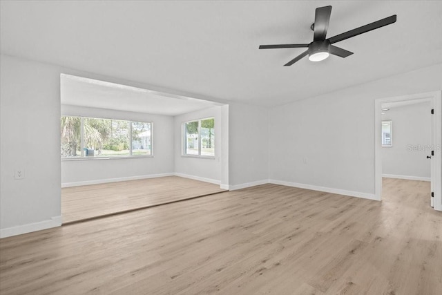 2701 Camellia Ter, Punta Gorda, FL 33950 - unfurnished room with wood finished floors and ceiling fan