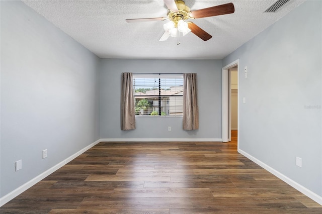 9209 Seminole Blvd Unit 13, Seminole, FL 33772 - spare room with a textured ceiling, wood finished floors, and a ceiling fan